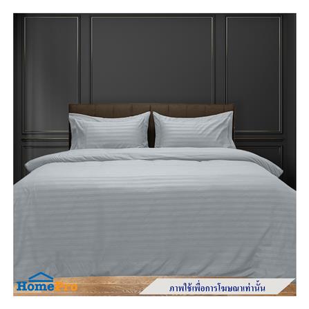 ปลอกผ้านวม PICASSO MICRO STRIPE 100X100 นิ้ว สี GREY_5