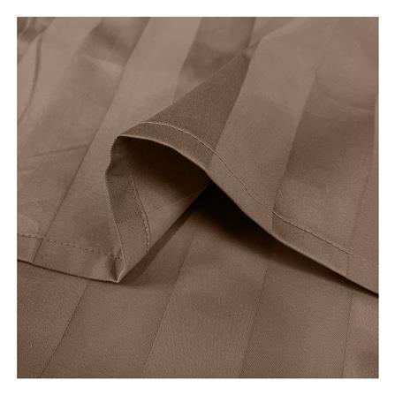 ปลอกผ้านวม PICASSO MICRO STRIPE 100X100 นิ้ว สี BROWN_2