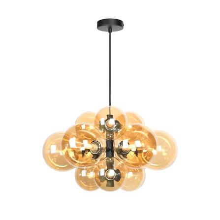 ไฟช่อ L&E 01-03107 สีชา/ดำ 12 หัว_0