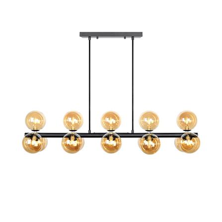 ไฟช่อ L&E 01-03108 สีชา/ดำ 15 หัว_0