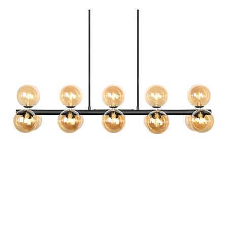 ไฟช่อ L&E 01-03108 สีชา/ดำ 15 หัว_1