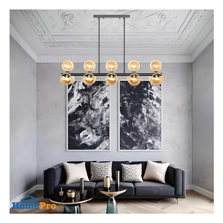 ไฟช่อ L&E 01-03108 สีชา/ดำ 15 หัว_3