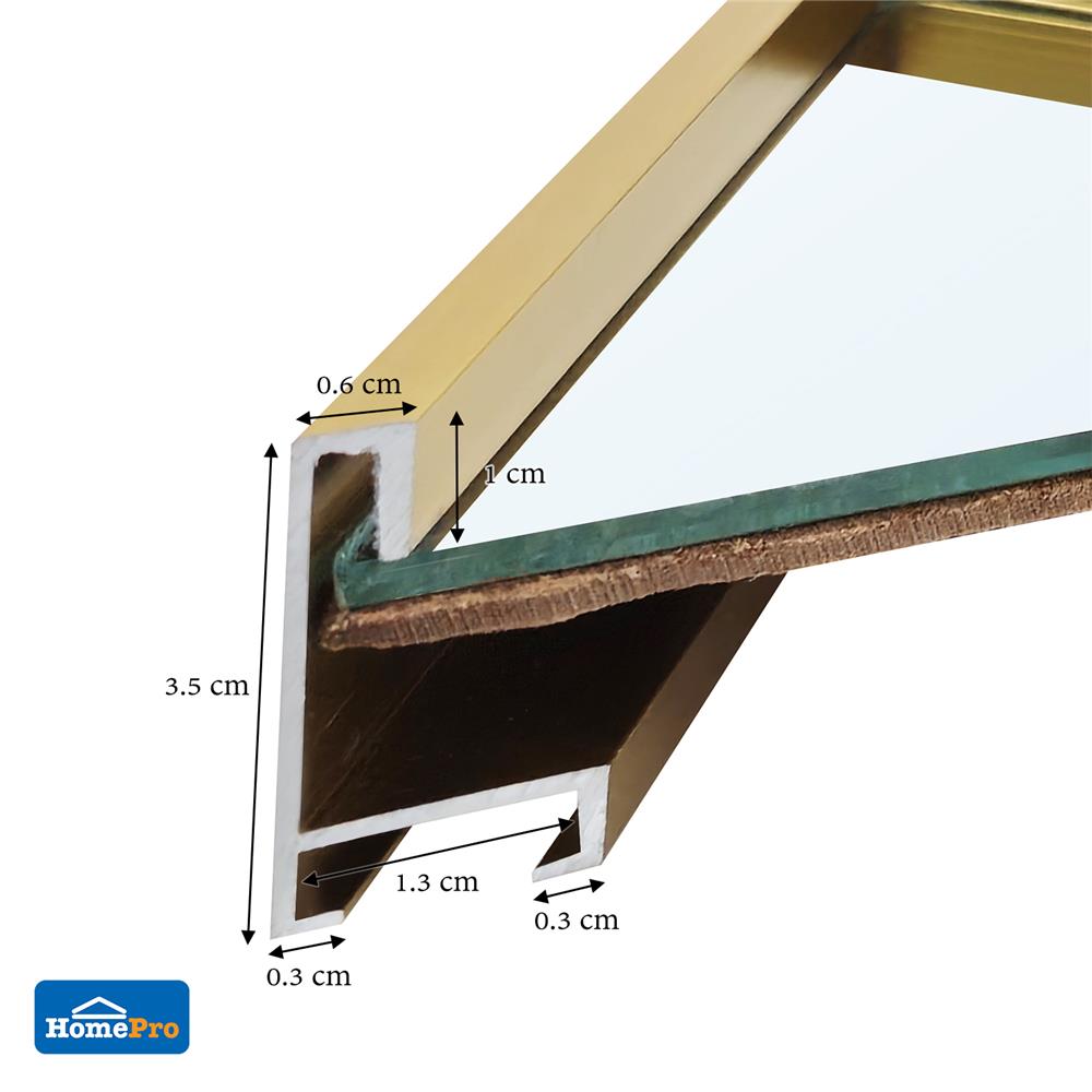 กระจกเงาตกแต่งสั่งตัดพิเศษ MOYA ALML3422-G