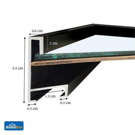 กระจกเงาตกแต่งสั่งตัดพิเศษ MOYA ALML3421-BK_3
