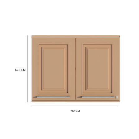 ตู้แขวนคู่ KING PLAT-PEARL 90X67.8 ซม. สี SAND_3