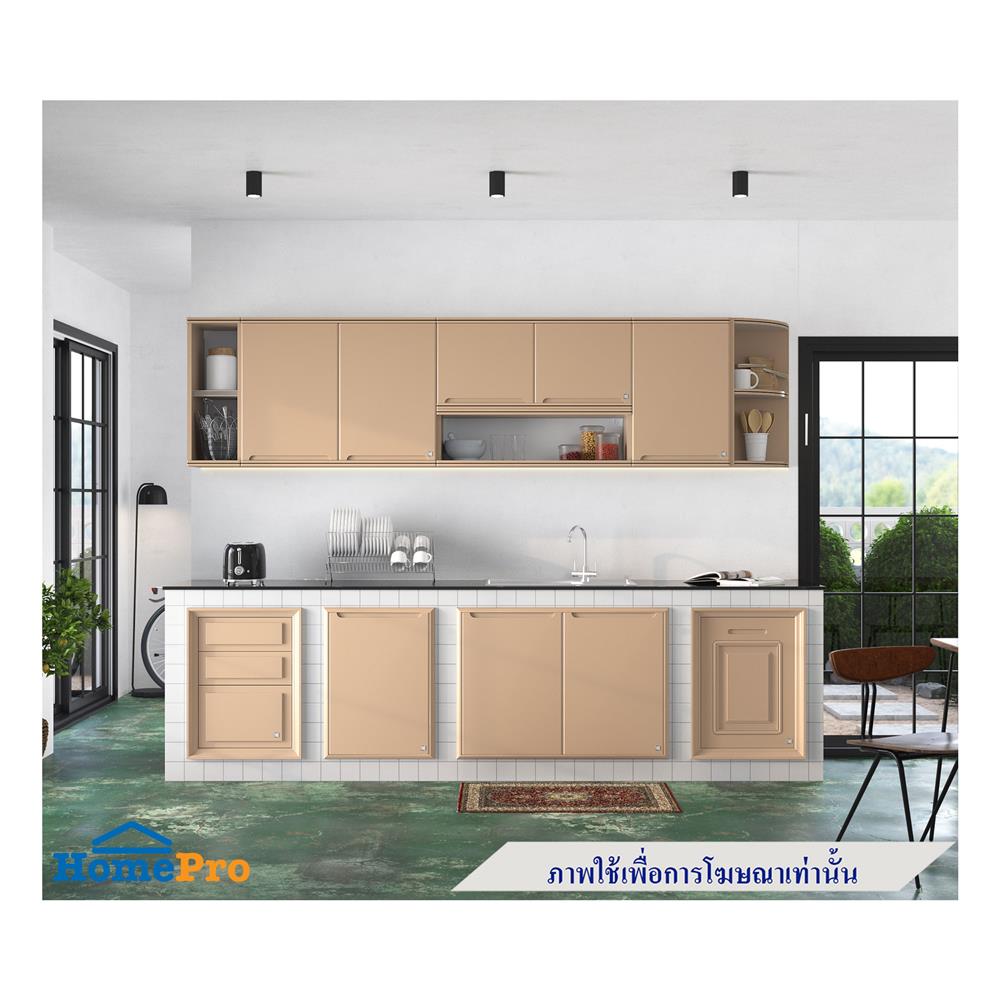 ตู้แขวนเสริม KING PLAT CURVE 90x42 ซม. สี SAND