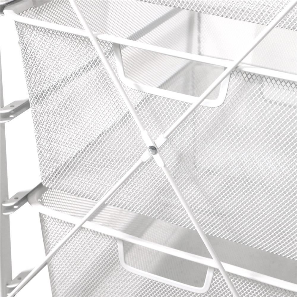 ชั้นลิ้นชัก 4 ชั้น พร้อม TOP ไม้ STACKO FLEXI 35.6x51.4x69.7 ซม. สีขาว