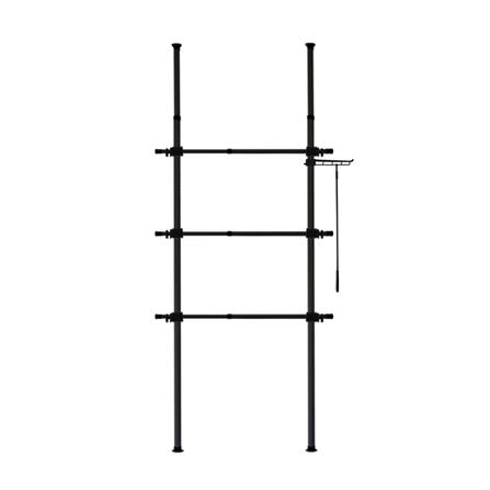 ราวแขวนผ้า 3 ราวแขวน TUGU R58B สีดำ_0