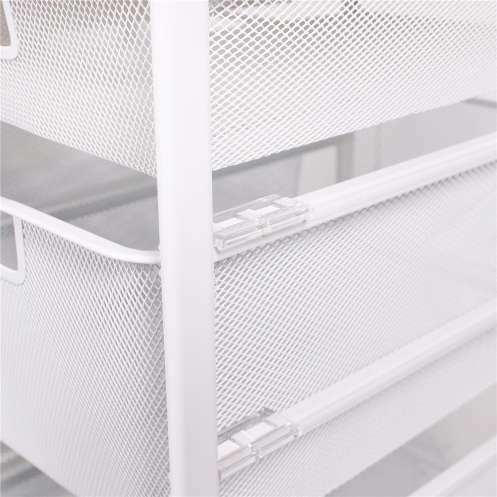 ชั้นลิ้นชัก 4 ชั้น พร้อม TOP ไม้ STACKO FLEXI 70.2x51.4x90 ซม. สีขาว