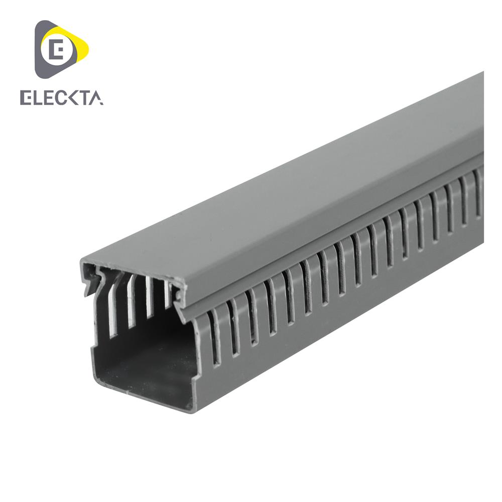 รางเก็บสายไฟวายดักส์ ELECKTA 40X40 มม. 2 ม. สีเทา