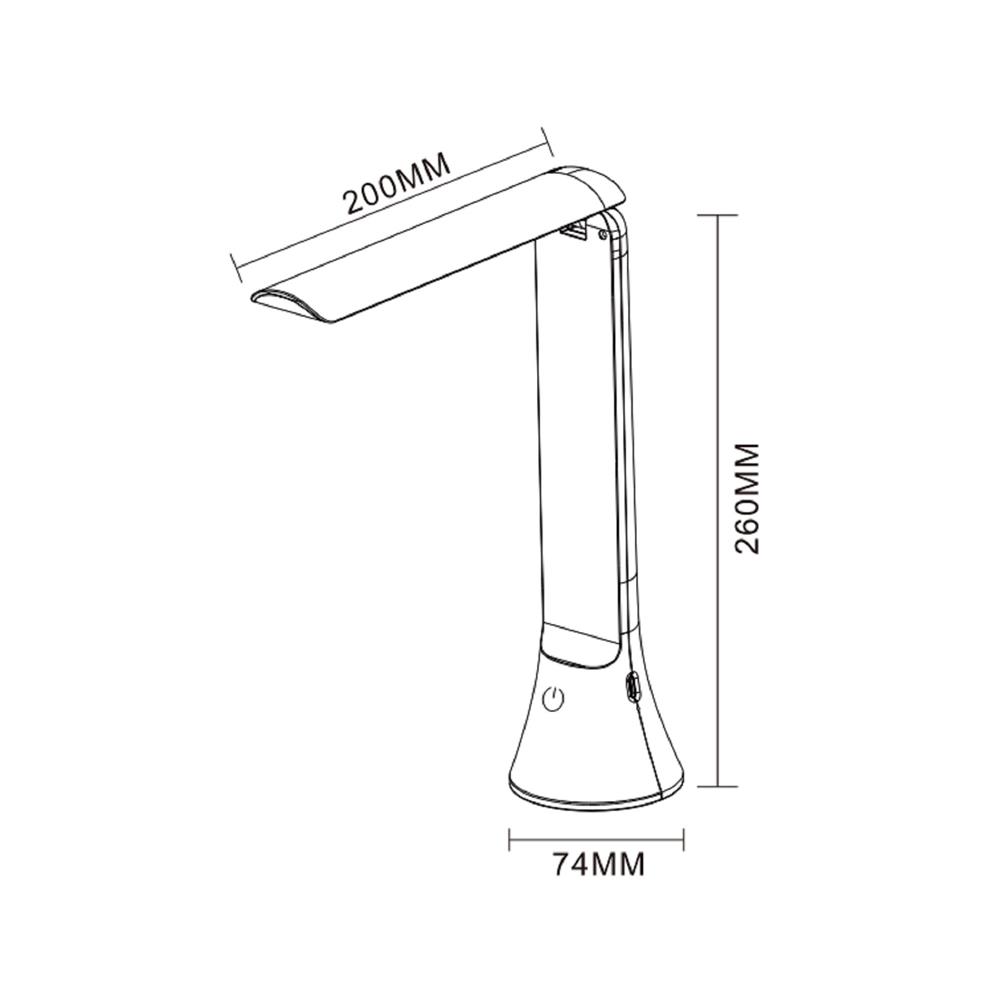 ไฟอ่านหนังสือ LED CARINI MT003BK 6 วัตต์ สีดำ