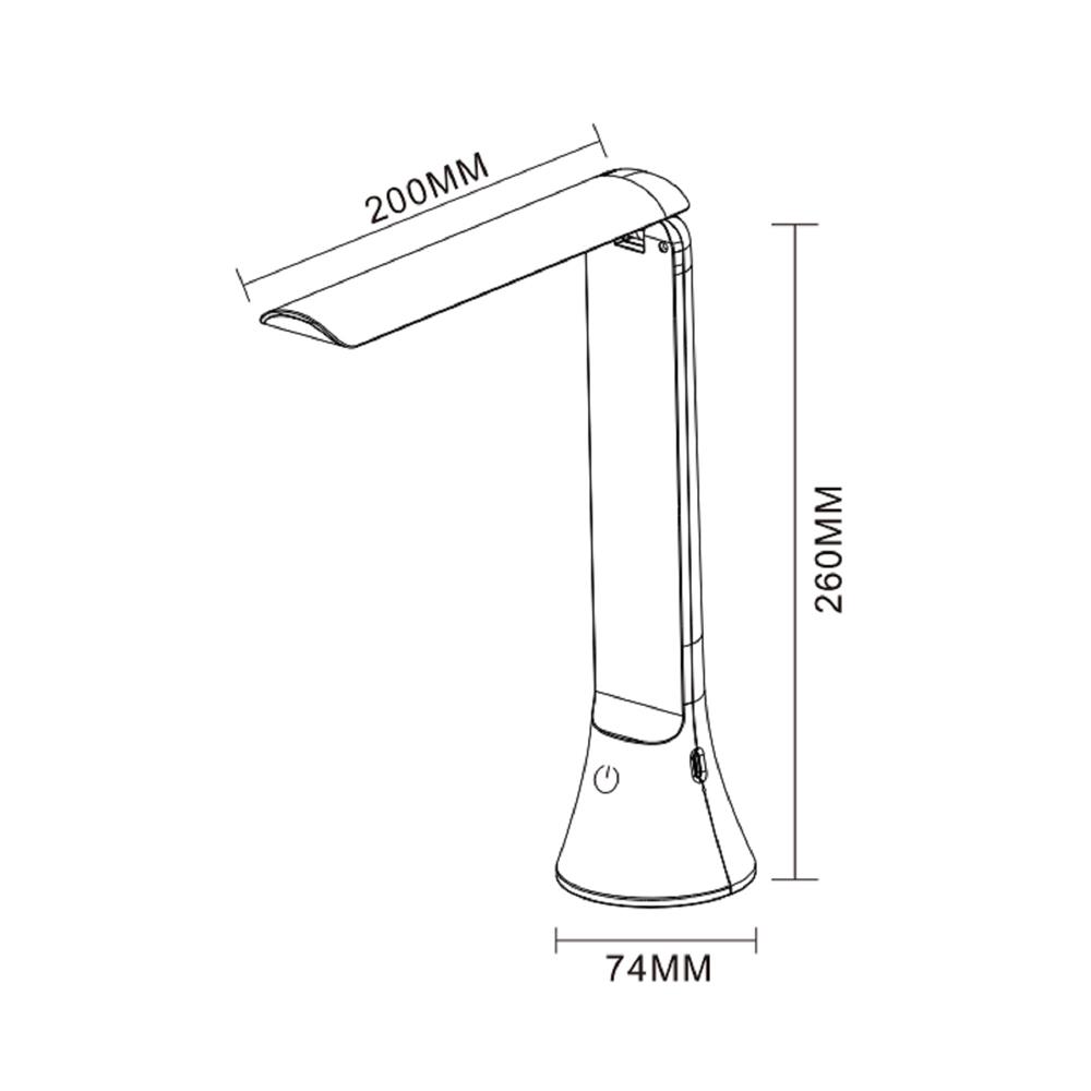 ไฟอ่านหนังสือ LED CARINI MT003WH 6 วัตต์ สีขาว
