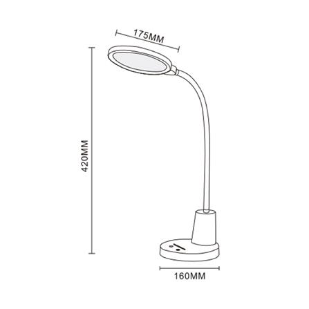 ไฟอ่านหนังสือ LED CARINI MT752WH 10 วัตต์ สีขาว_12