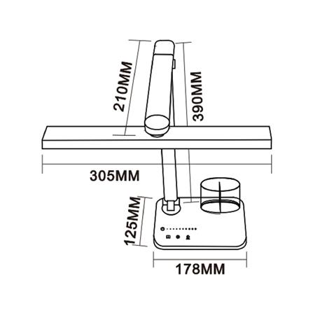 ไฟอ่านหนังสือ LED CARINI MT602BK 5 วัตต์ สีดำ_11