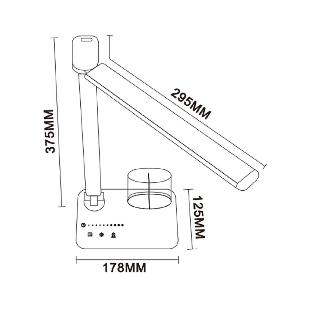 ไฟอ่านหนังสือ LED CARINI MT005BK 5 วัตต์ สีดำ