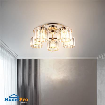 ไฟถาด CARINI MS23975 สีทอง/ใส 5 หัว_4