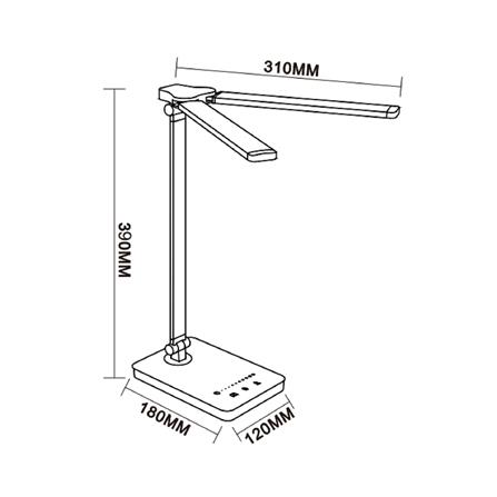 ไฟอ่านหนังสือ LED MT338BK 10 วัตต์ สีดำ_10