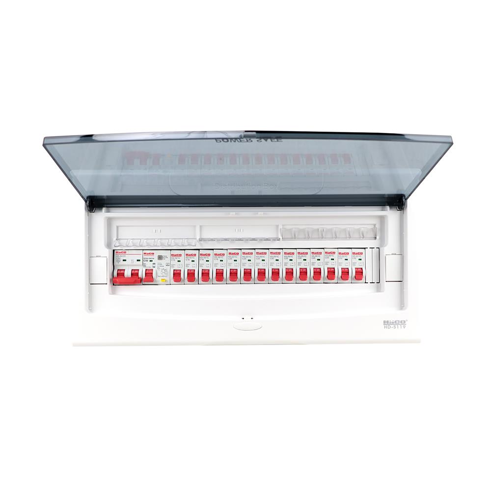 ชุดตู้คอนซูเมอร์ยูนิต 14 ช่อง เมนกันดูด 50 แอมป์ HACO