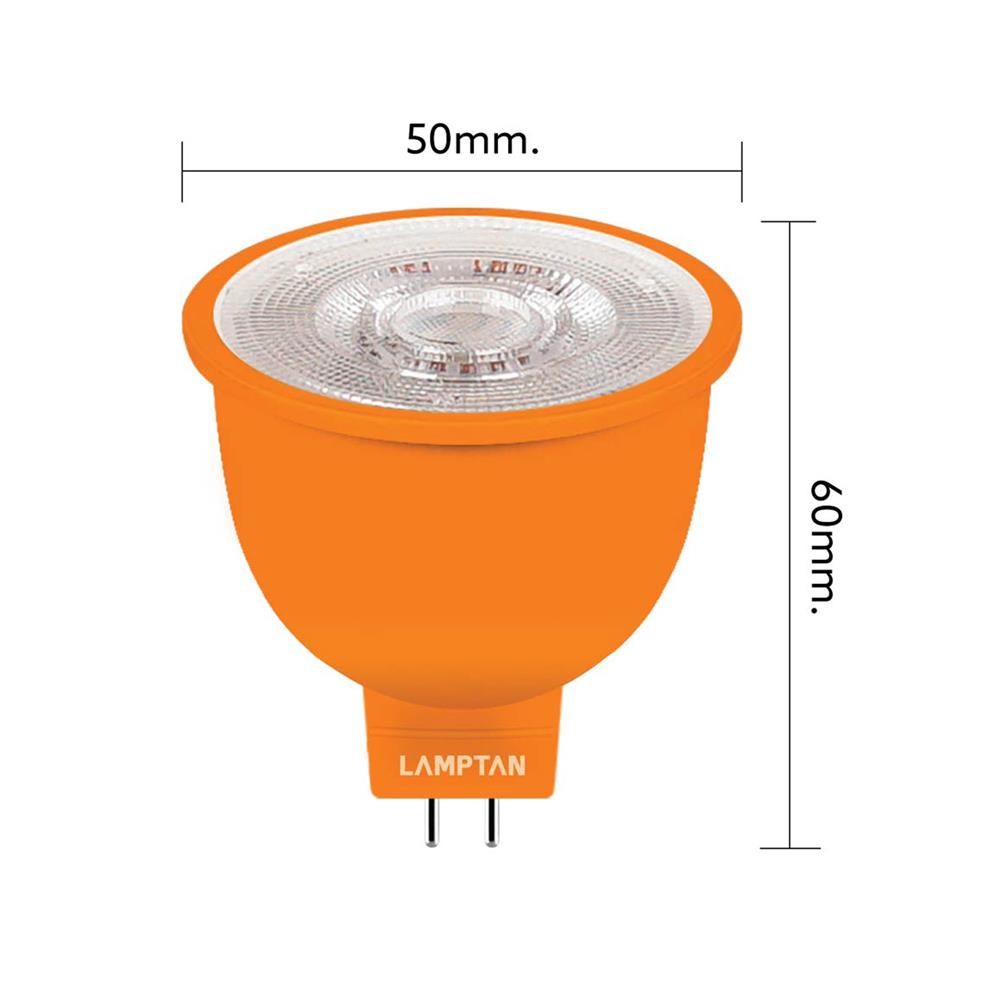 หลอด LED LAMPTAN MR16 DIMMABLE 7 วัตต์ WARM WHITE GU5.3