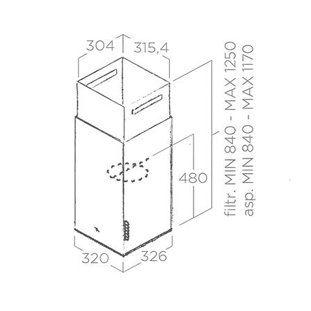 เครื่องดูดควันกลางห้อง ELICA HAIKU ISLAND BL/A/32 32 ซม._3