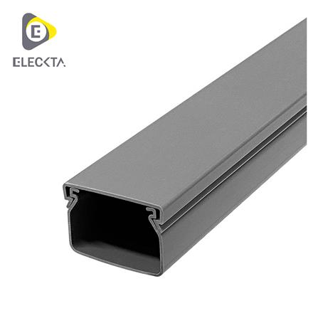 รางเก็บสายไฟวายเวย์ PVC ELECKTA 40X60 มม. 2 ม. สีเทา_0