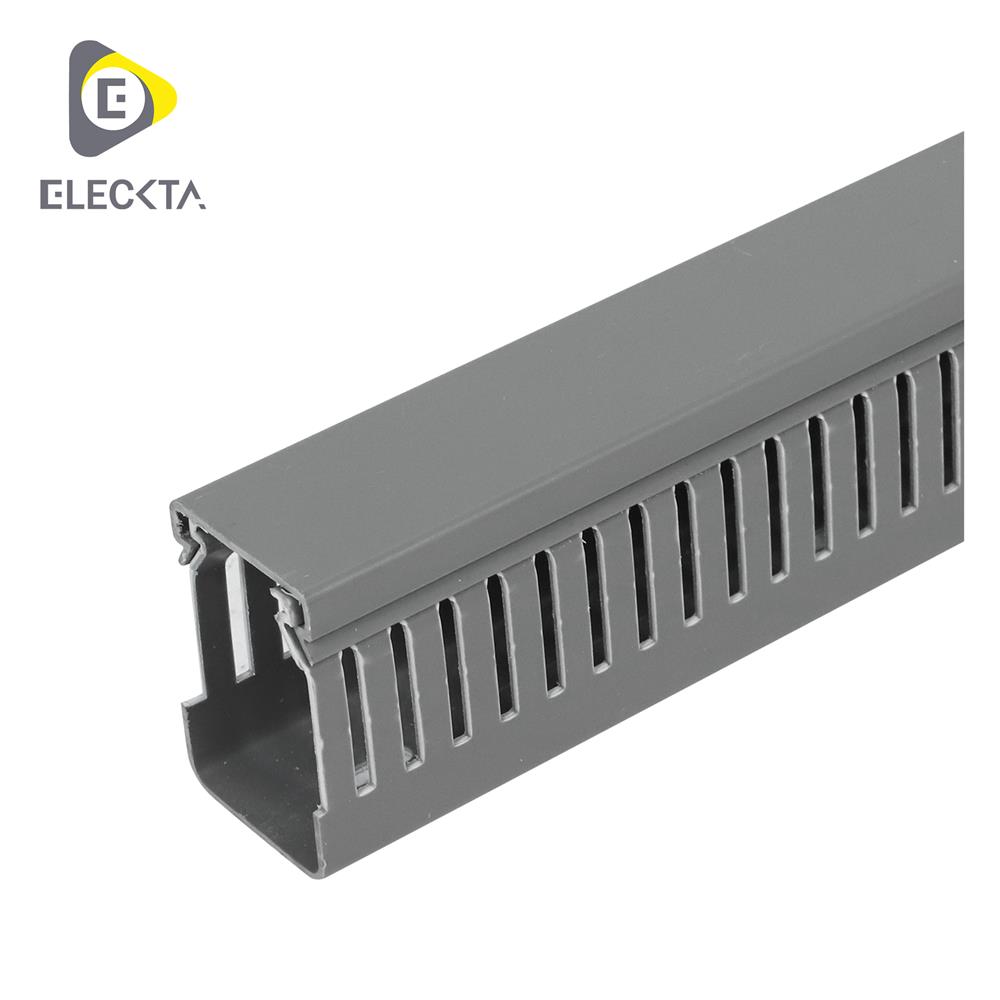 รางเก็บสายไฟวายดักส์ ELECKTA 60X40 มม. 2 ม. สีเทา