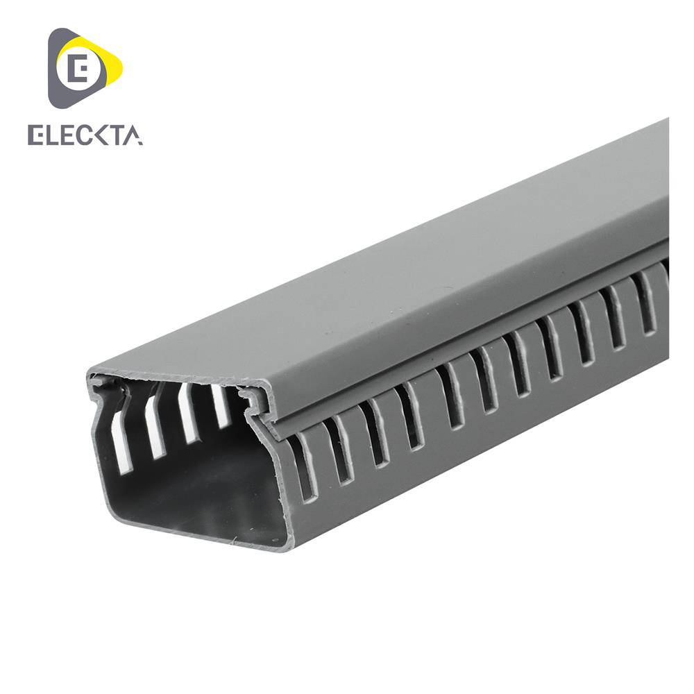 รางเก็บสายไฟวายดักส์ ELECKTA 40X60 มม. 2 ม. สีเทา