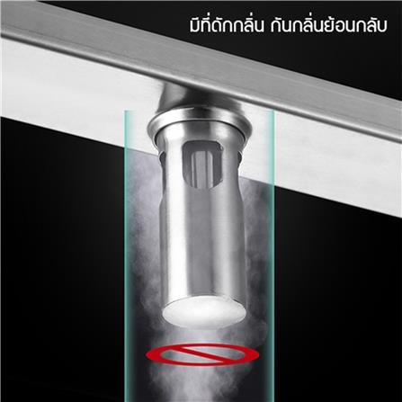 รางน้ำทิ้ง CASSA CL0209 120 ซม. สีเงิน_1