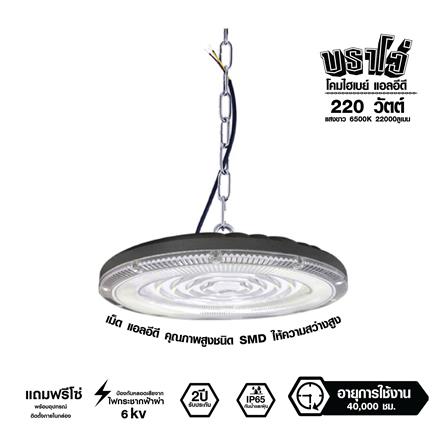 โคมไฮเบย์ LED RACER BRAVO 220 วัตต์ DAYLIGHT สีเทา_0