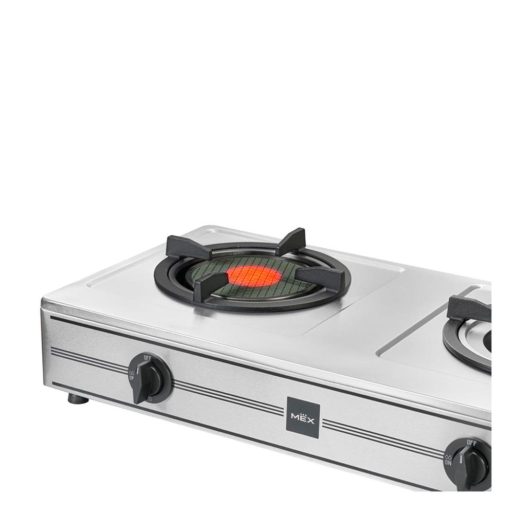 เตาแก๊สตั้งโต๊ะ 2 หัวแก๊ส MEX PC5872IGX