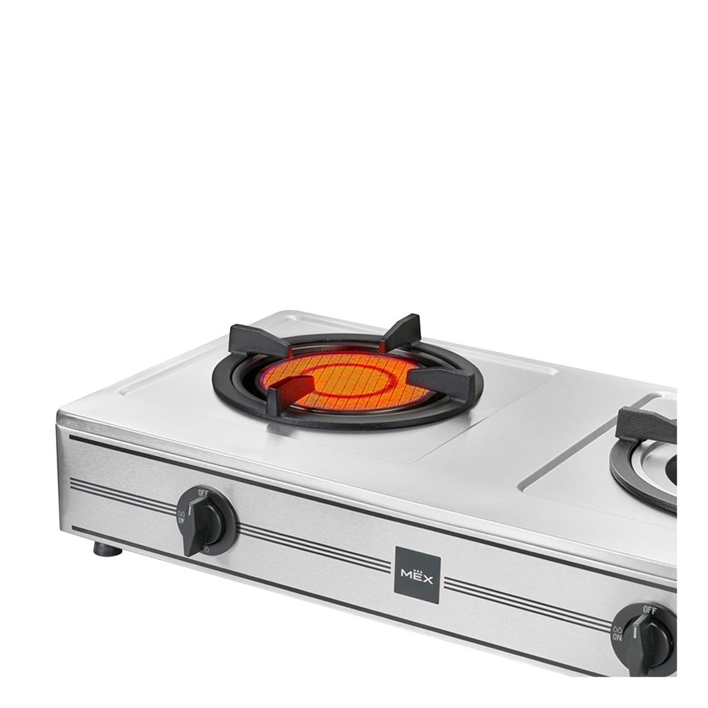 เตาแก๊สตั้งโต๊ะ 2 หัวแก๊ส MEX PC5872IGX