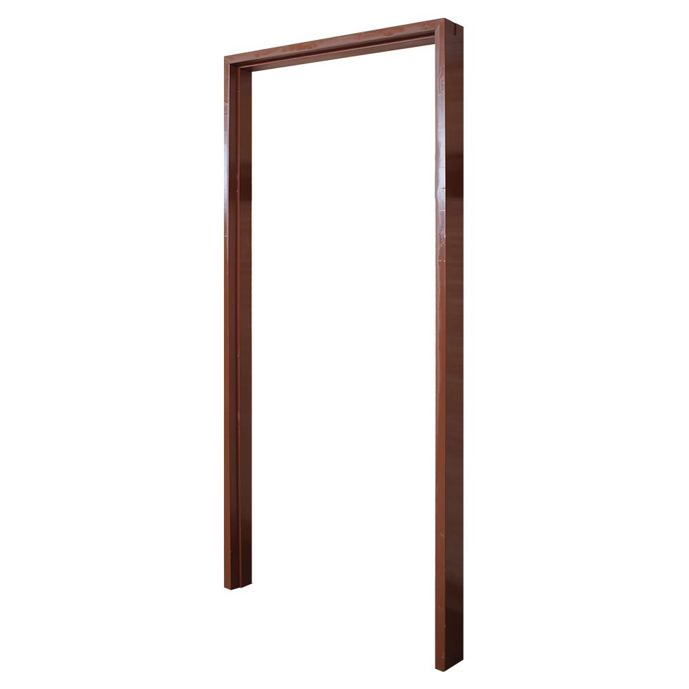 วงกบประตูไม้เรดวูด MODERN DOORS COM1 80X200 ซม. 1.5 นิ้วx4 นิ้ว สีวอลนัท