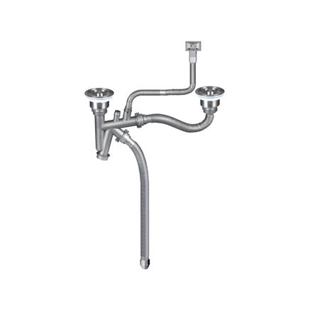 ซิงค์ฝัง 2 หลุม 1 ที่พัก AXIA RIVIERA PRO120 สีเงิน_3