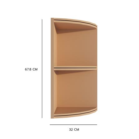 ชั้นจบมุมโค้ง KING PLATINUM 32x67.8 ซม. สี SAND_3