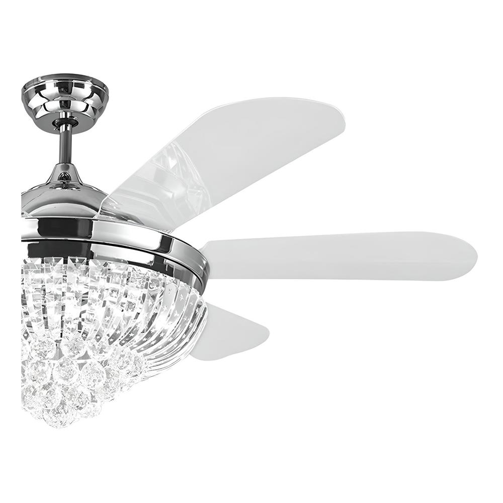 พัดลมโคมไฟ CARINI LED UFO-04-TSV 56 นิ้ว สีขาว/เงิน