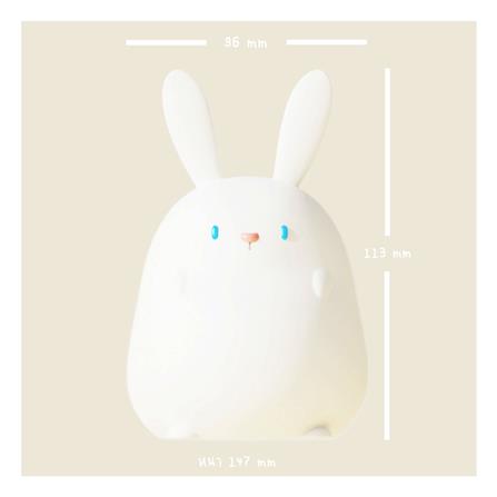 ไฟตั้งโต๊ะ LED MOFII DS RABBIT 0.5 วัตต์ สีขาว_4