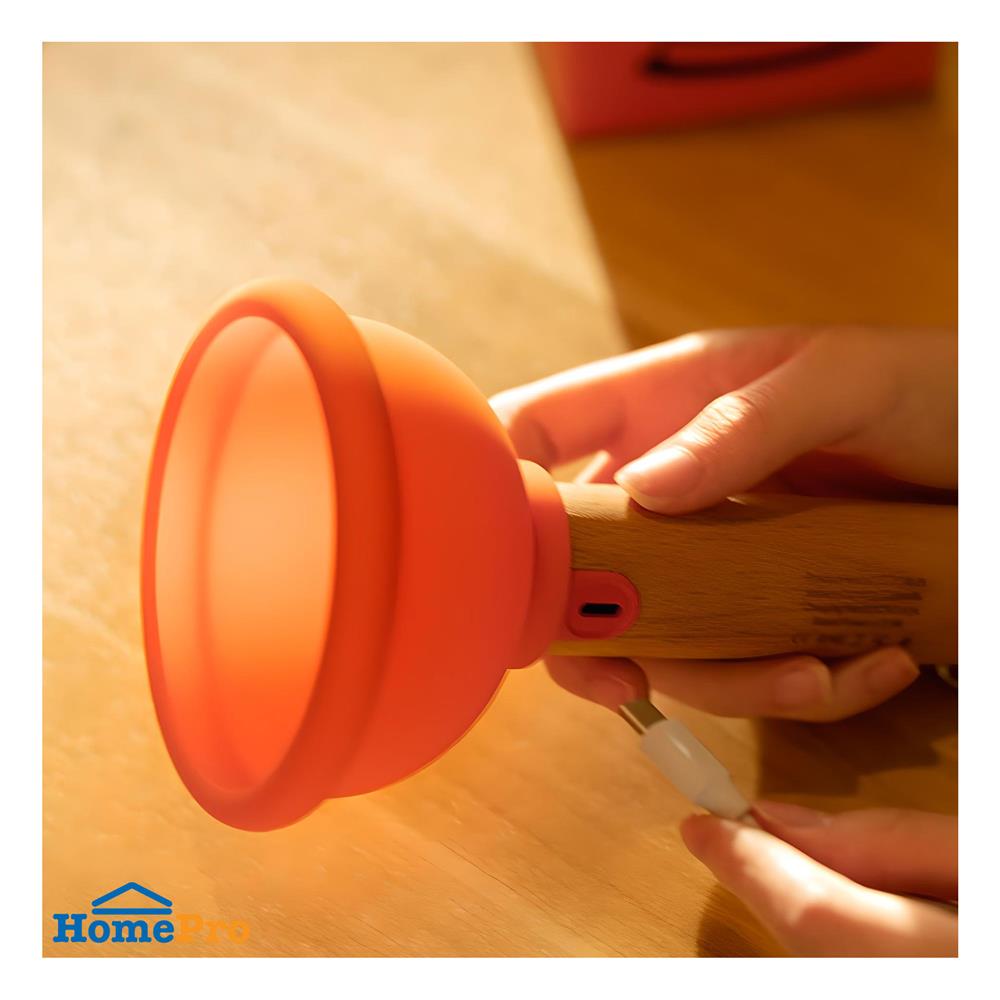 ไฟตั้งโต๊ะ LED MOFII DS PLUNGER 0.5 วัตต์ สีส้ม/น้ำตาล
