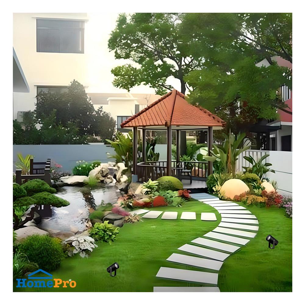 ไฟจัดสวน LED L&E 9P-A0481 5 วัตต์ WARM WHITE สีดำ