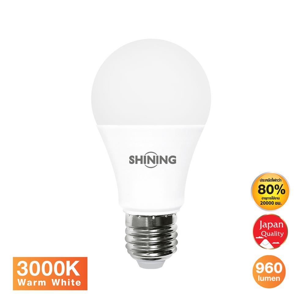 หลอด LED SHINING A60 12 วัตต์ WARM WHITE E27