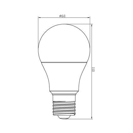 หลอด LED SHINING A60 12 วัตต์ WARM WHITE E27_7