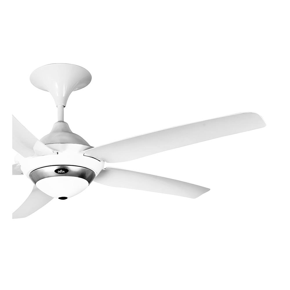 พัดลมไม่มีโคมไฟ CARINI DEKA-R28-WH 56 นิ้ว สีขาว/เงิน