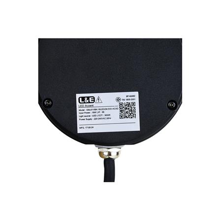 ไฟจัดสวน LED L&E 9P-A0482 16 วัตต์ WARM WHITE สีดำ_4