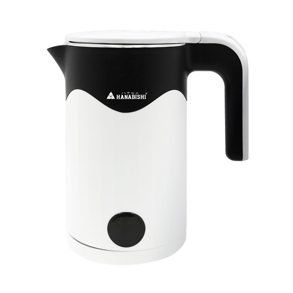 กาต้มน้ำไฟฟ้า HANABISHI HCK-16 1.6 ลิตร สีขาว/ดำ_1