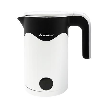 กาต้มน้ำไฟฟ้า HANABISHI HCK-16 1.6 ลิตร สีขาว/ดำ_0
