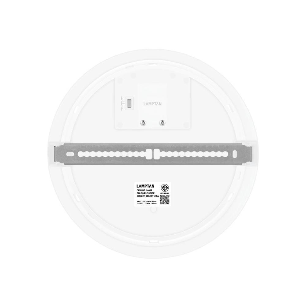 ดาวน์ไลท์ LED LAMPTAN BRIGHT SELECT 8.7 นิ้ว 20 วัตต์ DAYLIGHT/COOL WHITE/WARM WHITE สีขาว