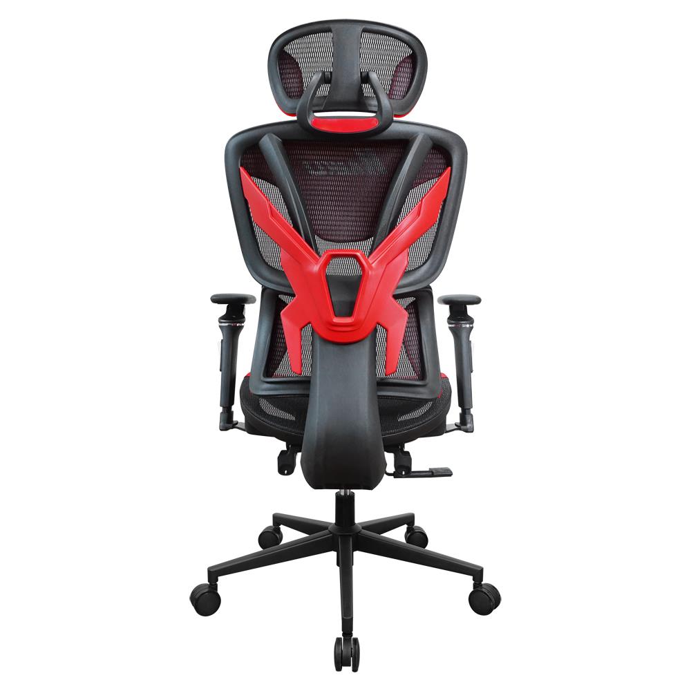 เก้าอี้สุขภาพ SURE HAIKU PL-45GM สีดำ/แดง