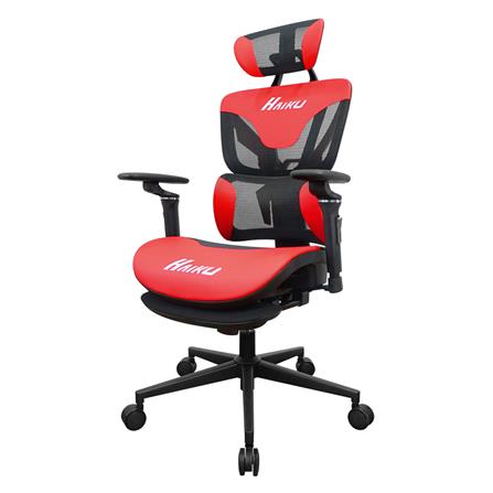 เก้าอี้สุขภาพ SURE HAIKU PL-45GM สีดำ/แดง_0
