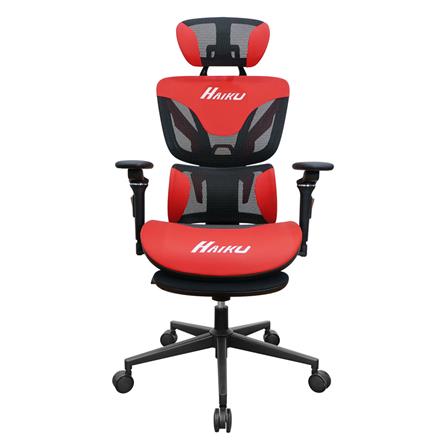 เก้าอี้สุขภาพ SURE HAIKU PL-45GM สีดำ/แดง_1