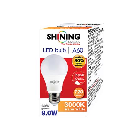 หลอด LED SHINING A60 9 วัตต์ WARM WHITE E27_6