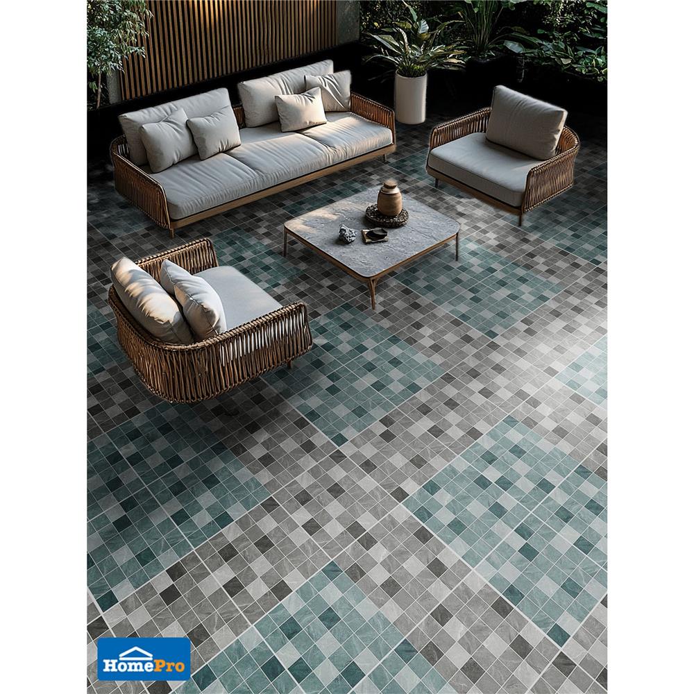 กระเบื้องพื้นพอร์ซเลน 30x30 ซม. COTTO แฮมซ่า เขียว ExC PM 1 ตร.ม.